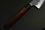 Japanese Chef Knife Mazaki Naoki White 2 Black Nashiji Kiritsuke Gyuto 180mm