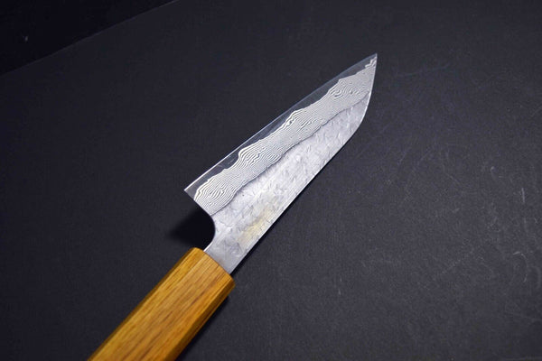 Japanese Chef / Kitchen Knife Nigara SG STRIX Petty 120mm-150mm w/Oak Handle F/S