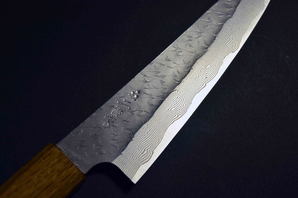 Japanese Chef / Kitchen Knife Nigara SG STRIX Petty 120mm-150mm w/Oak Handle F/S