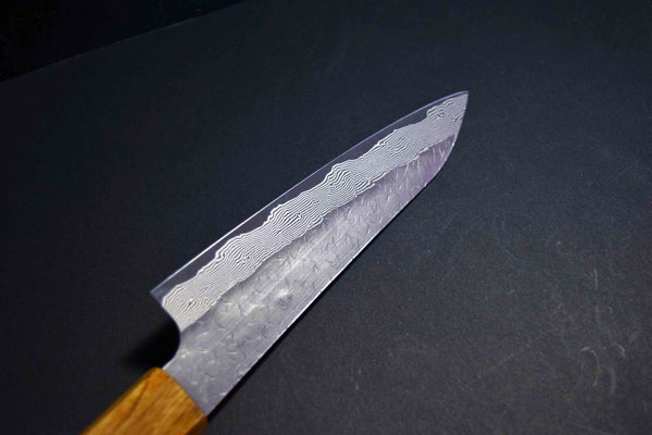 Japanese Chef / Kitchen Knife Nigara SG STRIX Petty 120mm-150mm w/Oak Handle F/S