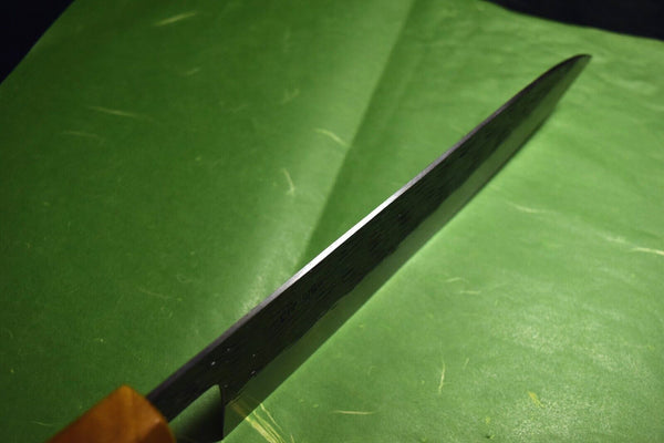 Japanese Chef Knife Isamitsu White 1 Stainless Cladding Black Gyuto 210mm