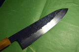 Japanese Chef Knife Isamitsu White 1 Stainless Cladding Black Gyuto 210mm