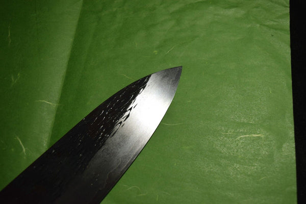 Japanese Chef Knife Isamitsu White 1 Stainless Cladding Black Gyuto 210mm