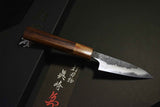 Japanese Chef Knife Mazaki Naoki White 2 Black Nashiji Petty 90mm from Japan