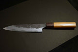 Japanese Chef Knife Mazaki Naoki White 2 Black Nashiji Petty 150mm from Japan