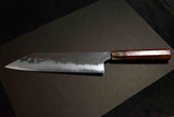 Japanese Chef Knife Mazaki Naoki White 2 Black Nashiji Kiritsuke Gyuto 210mm