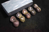 Japanese Bizen Clam Shape Chopsticks Rest 5pcs Set from Japan 087