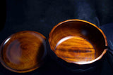 Japanese Handcrafted Lacquered WoodenRice Bowl and Rice Paddle Set 096