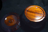 Japanese Handcrafted Lacquered WoodenRice Bowl and Rice Paddle Set 096