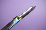 Japanese Higonokami VG10 Warikomi Folding Knife 70mm Titanium Handle #2241322