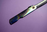 Japanese Higonokami VG10 Warikomi Folding Knife 70mm Titanium Handle #2241322