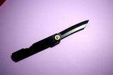 Japanese Higonokami Blue 2 All Black Folding Knife 70mm Brass Handle #2241327