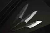 Japanese Chef Knife Mazaki Naoki White 2 Black Nashiji Petty 90mm-120mm -150mm