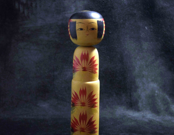 Japanese Wooden Kokeshi Doll Tsuruji Matsumoto Signed Vtg. from Japan 111