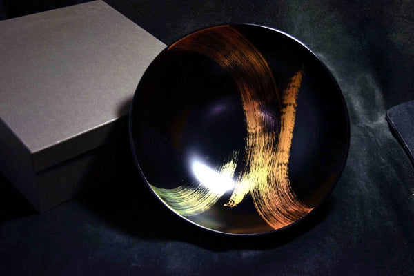 Japanese Yamada Heiando Lacquerware Natural Wood Salad Bowl  from Japan 113