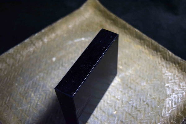 Japanese Natural Whetstone Tsushima Black 1/4 Size 544g from Nagasaki Pref. *F/S