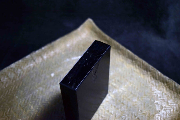 Japanese Natural Whetstone Tsushima Black 1/4 Size 544g from Nagasaki Pref. *F/S