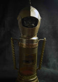 Vintage Nikka Whisky Knight Armor Metal Bottle Cover Case w/ Music Box 1970s 117
