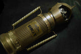 Vintage Nikka Whisky Knight Armor Metal Bottle Cover Case w/ Music Box 1970s 117