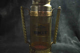 Vintage Nikka Whisky Knight Armor Metal Bottle Cover Case w/ Music Box 1970s 117