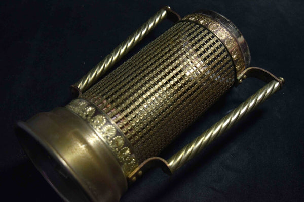 Vintage Nikka Whisky Knight Armor Metal Bottle Cover Case w/ Music Box 1970s 117