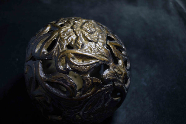Japanese antique-style lampshade  intricate carvings on alloy material 119