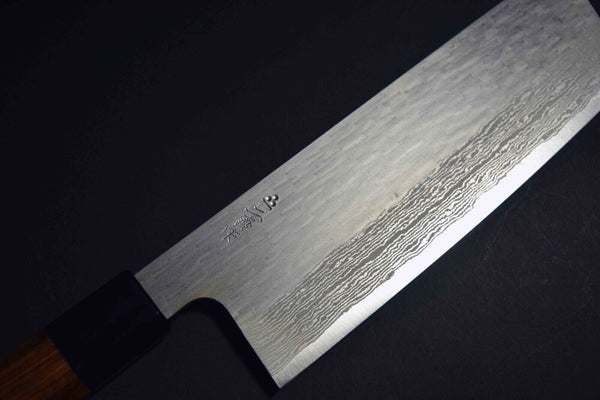 Japanese Chef / Kitchen Knife Nigara VG XEOS Nakiri 165mm w/Rosewood Handle FS