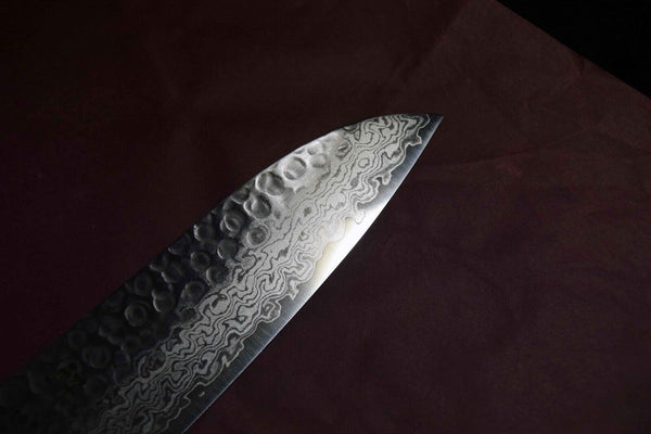 【Suisin】Japanese Kitchen Knife VG10 Tsuchime 17 Layers Damascus Santoku 180mm FS