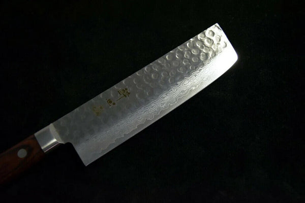 【Suisin】Japanese Kitchen Knife VG10 Tsuchime 17 Layers Damascus Nakiri 165mm *FS