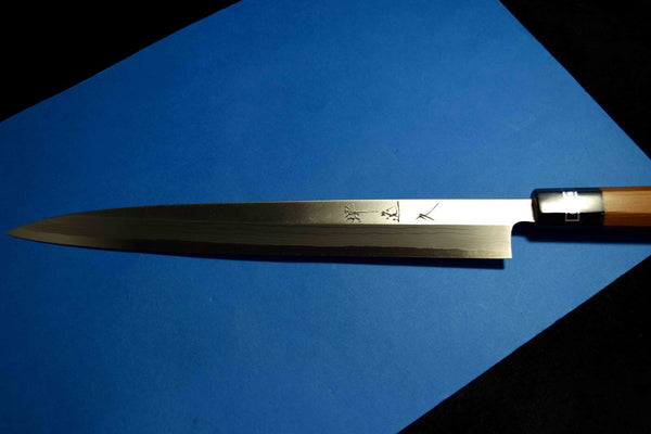 Japanese Chef knives Ikkyu White 2 Suminagashi Left-Handed Yanagiba 270mm F/S