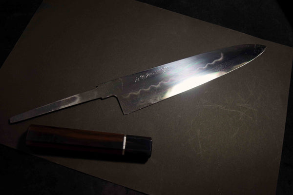Japanese Chef Knife Yoshikazu Ikeda Blue2 Honyaki Gyuto 240mm Mirror *F/S*