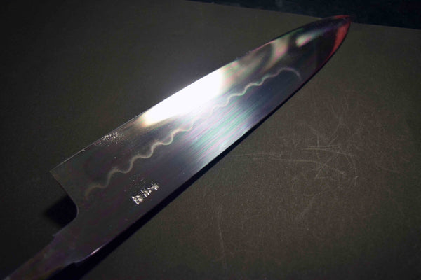Japanese Chef Knife Yoshikazu Ikeda Blue2 Honyaki Gyuto 240mm Mirror *F/S*