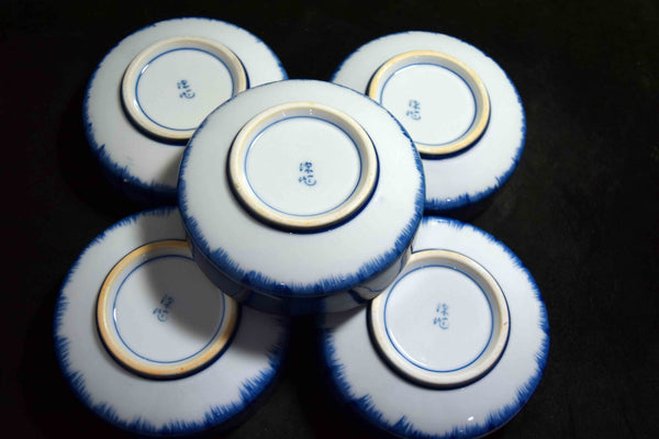 Japanese  Arita Ware Kobachi Bowl 5pcs Set Vtg. Pottery from Japan 121