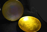 Japanese Lacquer ware Yellow Gold & Champagne Gold Plate set 125