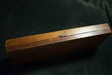 Antique Japanese Wood Soroban Abacus 13 Rows Hand Carved Inscriptions 128
