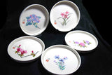 Japanese Mino Ware Maehata Toki 'Kozangama' Plate 5pcs Set
