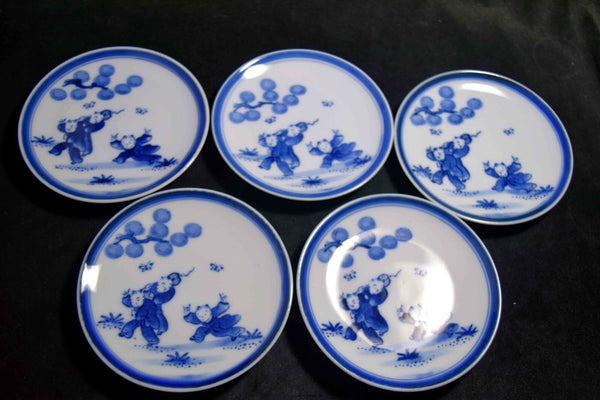 Japanese Imari Ware Nabeshima Sehyo Kozara Plate 5pcs Set 136