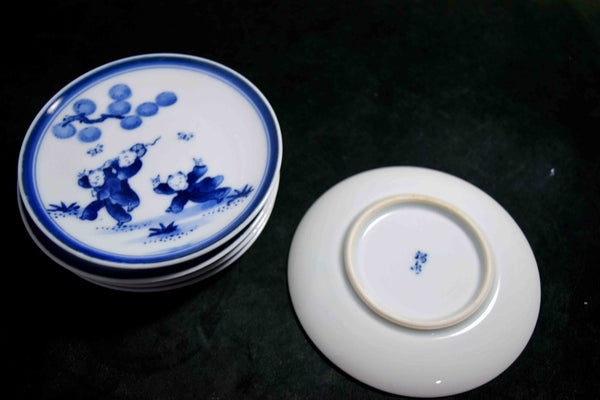Japanese Imari Ware Nabeshima Sehyo Kozara Plate 5pcs Set 136