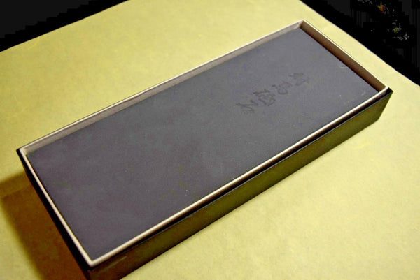 Japanese Natural Whetstone Tsushima Black 30'Size+ 1100g Nagasaki Pref.