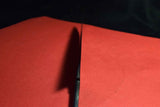 Japanese Chef Knife Mazaki Naoki White 2 Kuro Nashiji Bullnose Gyuto 180mm