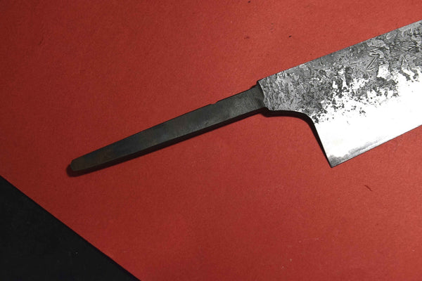 Japanese Chef Knife Mazaki Naoki White 2 Kuro Nashiji Bullnose Gyuto 180mm