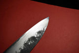 Japanese Chef Knife Mazaki Naoki White 2 Kuro Nashiji Bullnose Gyuto 180mm