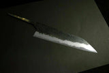 Japanese Chef Knife Mazaki Naoki White 2 Black Nashiji Kiritsuke Gyuto 180-240mm