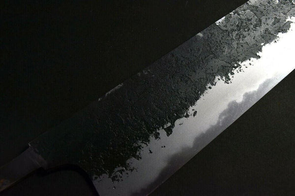 Japanese Chef Knife Mazaki Naoki White 2 Black Nashiji Kiritsuke Gyuto 180-240mm