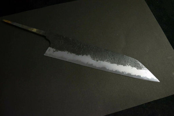 Japanese Chef Knife Mazaki Naoki White 2 Black Nashiji Kiritsuke Gyuto 180-240mm
