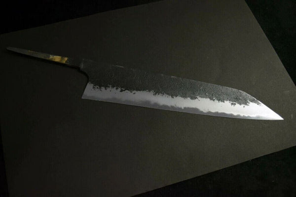 Japanese Chef Knife Mazaki Naoki White 2 Black Nashiji Kiritsuke Gyuto 180-240mm