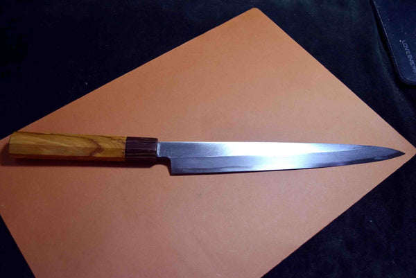 Japanese Chef Knife Itsuo Doi White 3 Migaki Yanagiba 240mm Japan *F/S*