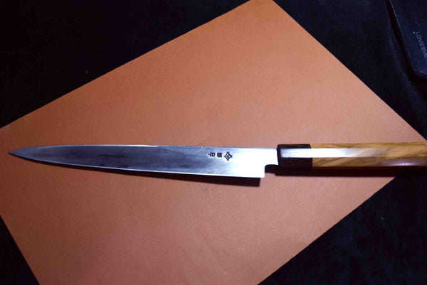 Japanese Chef Knife Itsuo Doi White 3 Migaki Yanagiba 240mm Japan *F/S*