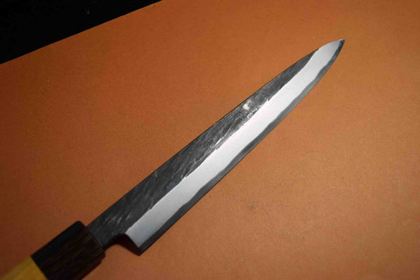 Japanese Chef Knife Itsuo Doi White 3 Black  Tsuchime Yanagiba 210mm Japan *F/S*