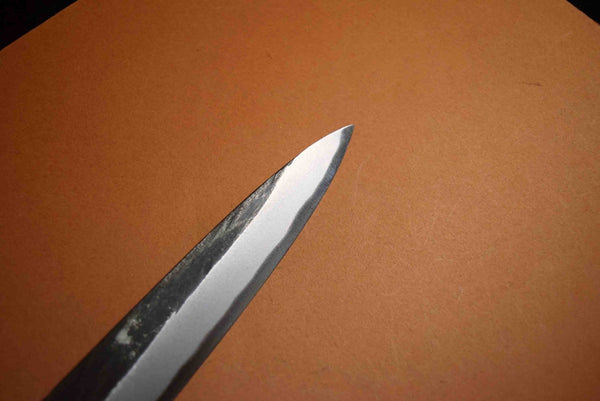 Japanese Chef Knife Itsuo Doi White 3 Black  Tsuchime Yanagiba 210mm Japan *F/S*